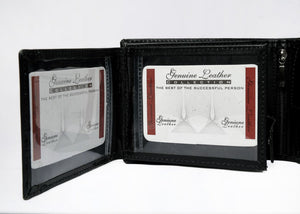 Original Leather Wallet for Men (Black) View 6 - OnlineExpo.pk