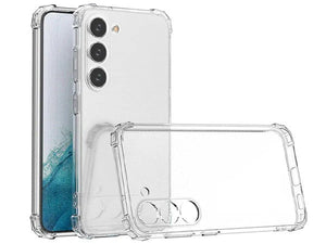 Bumper Back cover Samsung A55 Transparent with Camera protection soft jelly material Shock Proof Original Product Front View - OnlineExpo.pk