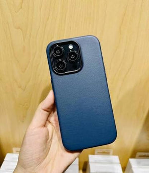 KZDOO Noble Collection Leather cover for 15 Pro Max Leather Case Original Quality Full Coverage Black Blue View 2 - OnlineExpo.pk