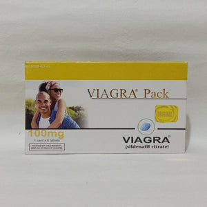 Viagra Pack 100mg 6 Tablets Original Product Front View - OnlineExpo.pk