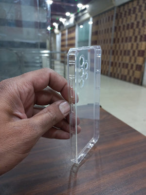 Back cover Samsung galaxy A32 Transparent with Camera protection soft jelly material View 2 - OnlineExpo.pk