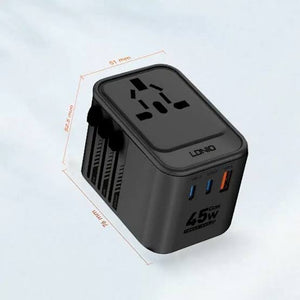 LDNIO Z8 3USB Ports 45W GaN Travel Adapter View 4 - OnlineExpo.pk