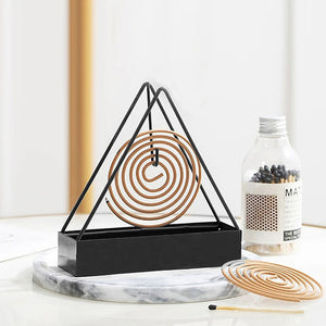 Full Metal Mosquito Coil Holder Stand Original Product Front View - OnlineExpo.pk