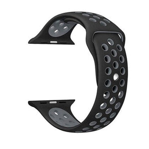 42mm 44mm 45mm 49mm Nike Sports Straps Apple Smart Watch - Black/Grey View 2 - OnlineExpo.pk