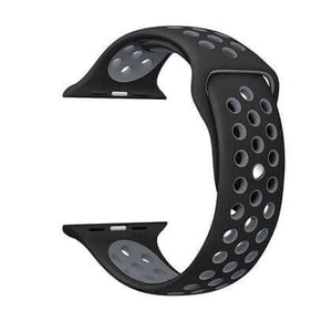 42mm 44mm 45mm 49mm Nike Sports Straps Apple Smart Watch - Black/Grey View 2 - OnlineExpo.pk