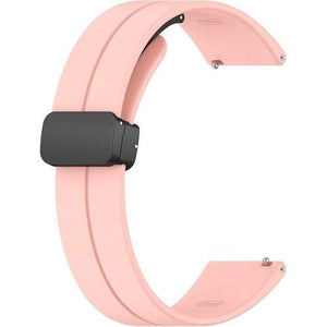 22mm Sports Silicone Magnetic Lock Watch Strap – Zero Luna / Revolt / Redmi Watch 5 / Huawei GT4/GT5 / Samsung 46mm View 8 - OnlineExpo.pk