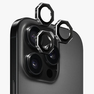 iPhone 16 Pro Max | iPhone 16 Pro AR/AF Octagonal Camera Lens Protection Rings View 3 - OnlineExpo.pk
