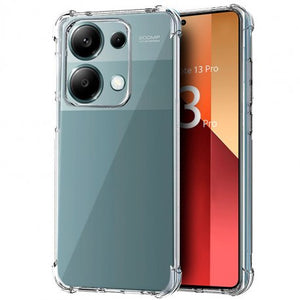 Bumper Back cover Redmi Note 13 Pro 5G Transparent with Camera protection soft jelly material Shock Proof Original Product Front View - OnlineExpo.pk