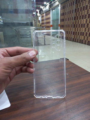 Back cover Samsung galaxy A32 Transparent with Camera protection soft jelly material View 3 - OnlineExpo.pk