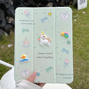 iPad Pro 10.5 3D Cartoon PU Leather Case Pen Holder