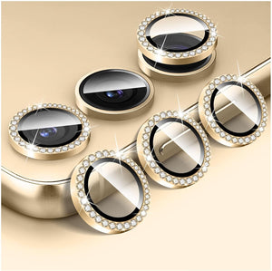 Camera protector Diamond Camera Lens Protector for Samsung A55 Black Silver Gold Blue Original Product Front View - OnlineExpo.pk