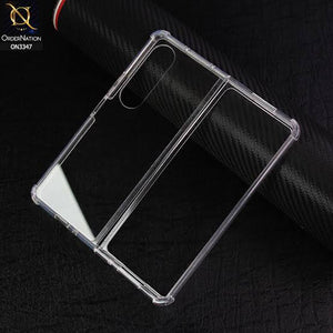 Hard Transparent Back Cover for Z Fold 6 Case Crystal Clear Original Product Front View - OnlineExpo.pk