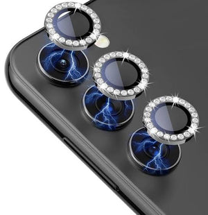 Camera protector Diamond Camera Lens Protector for Samsung A55 Black Silver Gold Blue View 3 - OnlineExpo.pk