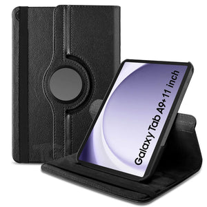 360 rotate Leathr Samsung Galaxy Tab A9 (8.7 inch) Flip Cover 360 Degree Rotate Flip Cover | Flip Stand Cover Case for Tab