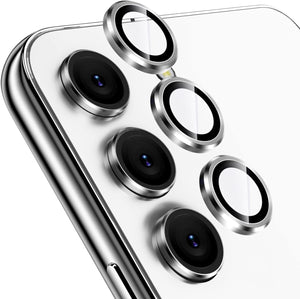 Cream Color lens for Samsung Galaxy S23 Fe Back Camera Lens Protector Cream Silver Original Product Front View - OnlineExpo.pk