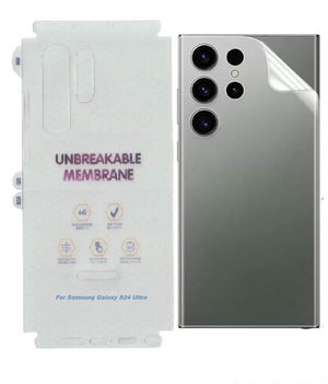1 Pc Unbreakable Membrane Hydrogel Matte Back Protector for S24 ultra back Screen Protector (Front Protector Not included)