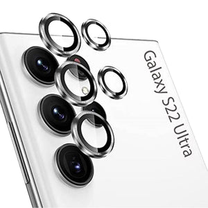 Samsung Galaxy S22 Ultra Camera Lens Protector Silver Original Product Front View - OnlineExpo.pk