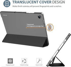 Pen Holder Smart Case for Galaxy Tab A11 Plus 2025 / A9+ 11 Inch, Slim Stand Hard Back Shell Protective Cover Folio Case for Galaxy Tab A11 Plus View 7 - OnlineExpo.pk