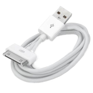 USB Charger Cable for Phone 4 4s APod Nano Pad 2 3 30-Pin Data USB Charging Original Product Front View - OnlineExpo.pk