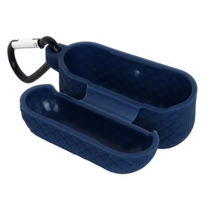 Airpods Pro 2022 / 2019 Woven Pattern Silicone Soft Case - Navy Blue View 2 - OnlineExpo.pk