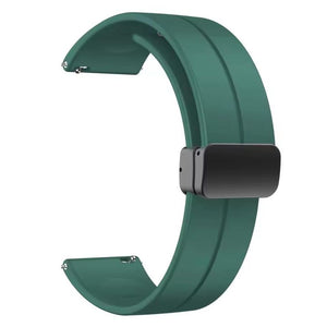 22mm Sports Silicone Magnetic Lock Watch Strap – Zero Luna / Revolt / Redmi Watch 5 / Huawei GT4/GT5 / Samsung 46mm View 3 - OnlineExpo.pk