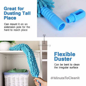 Flexible Microfiber Cleaning Duster Brush| Feather Magic Dust Cleaner with Extendable Rod Multipurpose for Ceiling Fan Home Office Car Cleaning Tools View 2 - OnlineExpo.pk