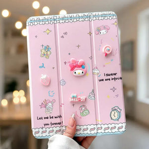 iPad Pro 10.5 3D Cartoon PU Leather Case Pen Holder