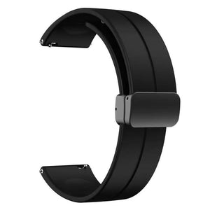 22mm Sports Silicone Magnetic Lock Watch Strap – Zero Luna / Revolt / Redmi Watch 5 / Huawei GT4/GT5 / Samsung 46mm View 2 - OnlineExpo.pk
