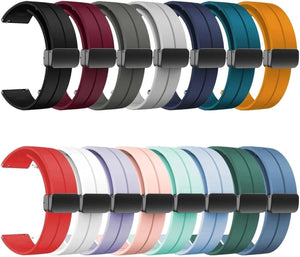22mm Magnetic D-Buckle Silicone Watch Strap – Sveston Primo / PK / Revolt / Nitro / Alpha / Haylou Solar / LS05 / GST