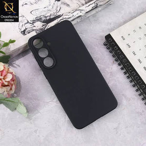 Black Eouro Soft Silicone Back Cover for Samsung S25 FE View 1 - OnlineExpo.pk