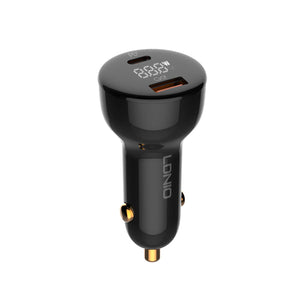 LDNIO C101 100W Dual USB Super Fast Car Charger Original Product Front View - OnlineExpo.pk