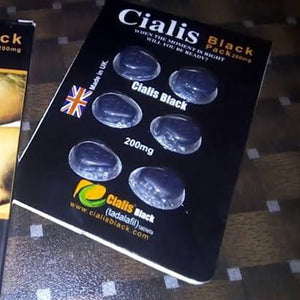 Cialis Black 200mg 6 Tablets Original Product Front View - OnlineExpo.pk