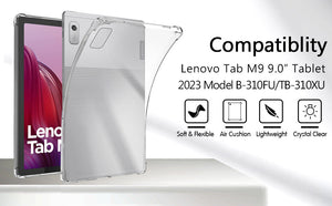 Shockproof Case Transparent cover for Lenovo M9 Anti-Drop Anti-Shock Clear Tpu Jelly Case View 2 - OnlineExpo.pk