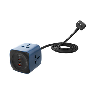 LDNIO SC3319 65W Fast Charging Desktop Charging Station - 3 AC Outlets, 2 USB-C, 1 USB-A View 3 - OnlineExpo.pk