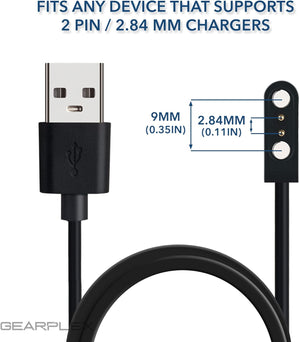 2pin Magnet Charge 2.8mm Charging Cable for universal Smart Watch clock hour saat 2.84mm strong Magnet Suction USB Power charger View 5 - OnlineExpo.pk