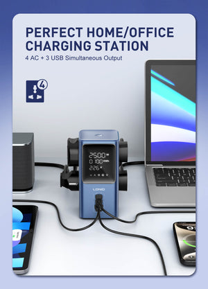 LDNIO SC2 45W PD Power Strip with Fast Charging & LED Display View 3 - OnlineExpo.pk