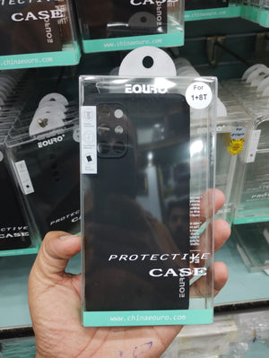 Eouro black cover for oneplus 10 pro one plus 9 pro oneplus 8 pro oneplus 7 pro oneplus 8T oneplus 9 oneplus 8 oneplus 7 onplus 6 oneplus Nord View 2 - OnlineExpo.pk