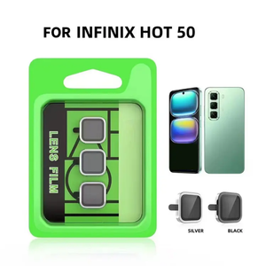 Camera Lens Protector for Infinix Hot 50 Black Silver View 2 - OnlineExpo.pk