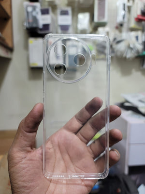 Soft TPU Back cover for Camon 13 Pro 5G Transparent with Camera protection Dust Proof Cap without edges Original Product Front View - OnlineExpo.pk