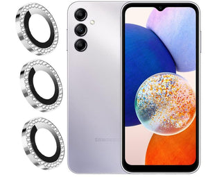 Camera protector Diamond Camera Lens Protector for Samsung A55 Black Silver Gold Blue View 5 - OnlineExpo.pk