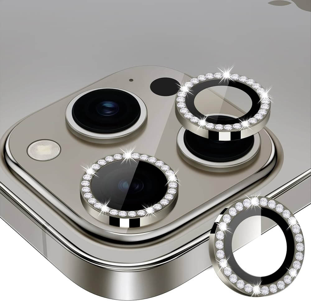 Diamond Camera Lens Protector for 17 Pro Max View 2 - OnlineExpo.pk