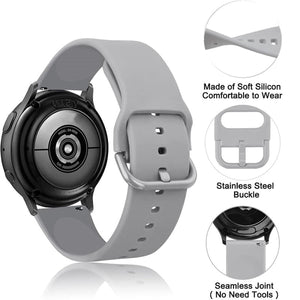 22mm Silicone Watch Strap – Mibro Lite 2 / Haylou GST / Yolo Supreme / Kieslect KR / Amazfit GTR / Huawei GT2 / Samsung View 2 - OnlineExpo.pk
