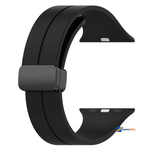 Apple Watch Magnetic D-Buckle Silicone Sport Band – 42mm/44mm/45mm/49mm (Series 1–11, SE & Ultra) View 11 - OnlineExpo.pk