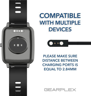 2pin Magnet Charge 2.8mm Charging Cable for universal Smart Watch clock hour saat 2.84mm strong Magnet Suction USB Power