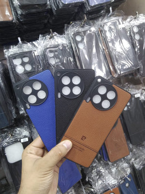 Leather Back Cover for Samsung A05 Samsung A14 Samsung A15 Samsung A55 Samsung A32 Original Product Front View - OnlineExpo.pk