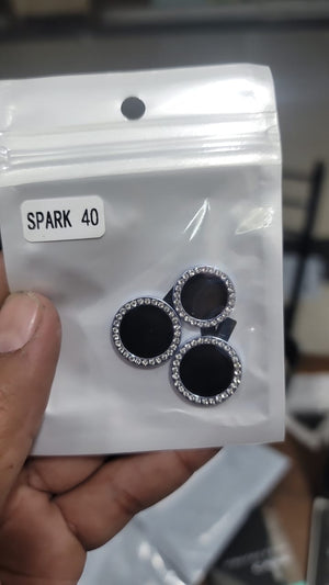 Camera protector Diamond Camera Lens Protector for Tecno Spark 40 Silver Blue View 2 - OnlineExpo.pk