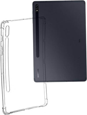 Transparent flexible jelly back shell with shockproof corners for Tab S7 FE