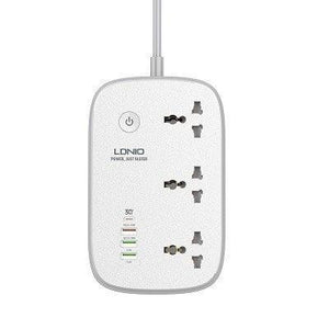 LDNIO SCW3451 WIFI Smart Universal Power Strip 3 Outlets+1 PD+1QC 3.0 + 2 Auto-ID High Output Power Socket Switches Extension View 2 - OnlineExpo.pk