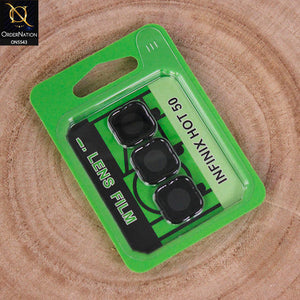 Camera Lens Protector for Infinix Hot 50 Black Silver Original Product Front View - OnlineExpo.pk
