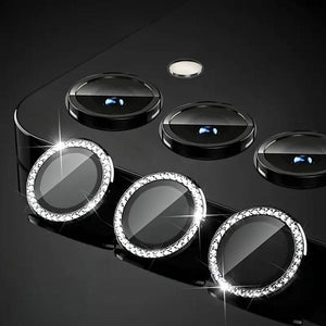 Camera protector Diamond Camera Lens Protector for Samsung A15 Samsung A54 Silver Black Original Product Front View